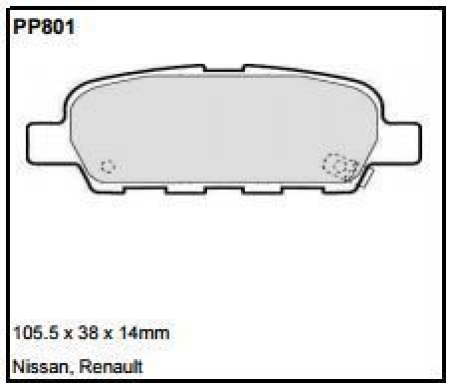 Black Diamond PP801 predator pad brake pad kit PP801