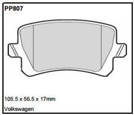 Black Diamond PP807 predator pad brake pad kit PP807