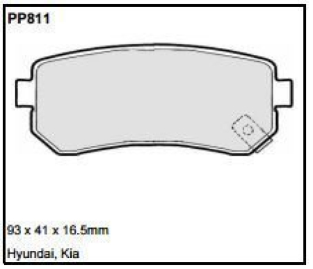 Black Diamond PP811 predator pad brake pad kit PP811