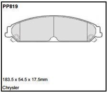 Black Diamond PP819 predator pad brake pad kit PP819