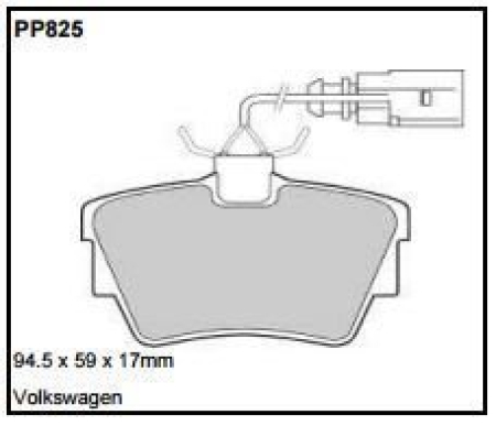 Black Diamond PP825 predator pad brake pad kit PP825