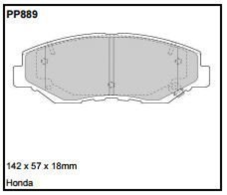 Black Diamond PP889 predator pad brake pad kit PP889