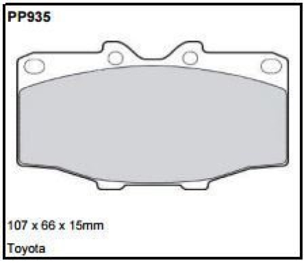 Black Diamond PP935 predator pad brake pad kit PP935