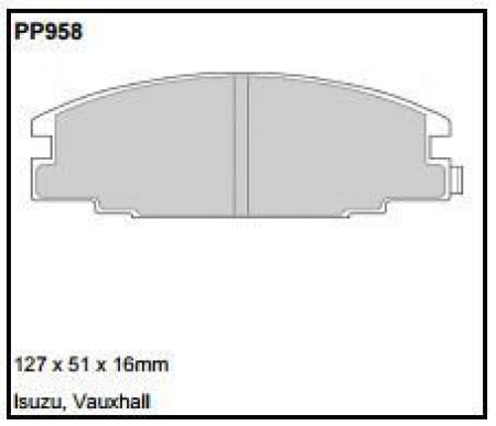 Black Diamond PP958 predator pad brake pad kit PP958