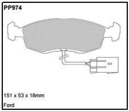 Black Diamond PP974 predator pad brake pad kit PP974