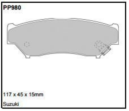 Black Diamond PP980 predator pad brake pad kit PP980