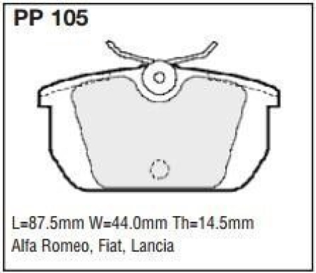 Black Diamond PP105 predator pad brake pad kit PP105