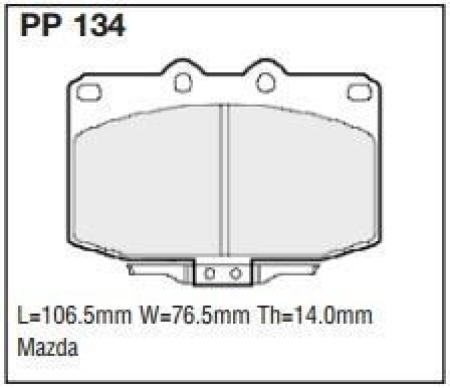 Black Diamond PP134 predator pad brake pad kit PP134