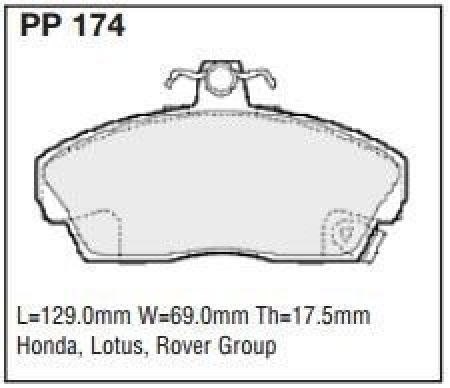 Black Diamond PP174 predator pad brake pad kit PP174