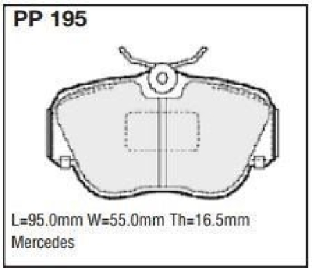 Black Diamond PP195 predator pad brake pad kit PP195