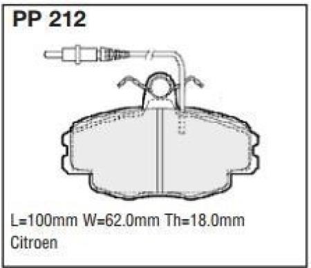 Black Diamond PP212 predator pad brake pad kit PP212