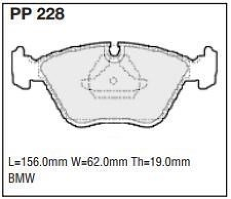 Black Diamond PP228 predator pad brake pad kit PP228