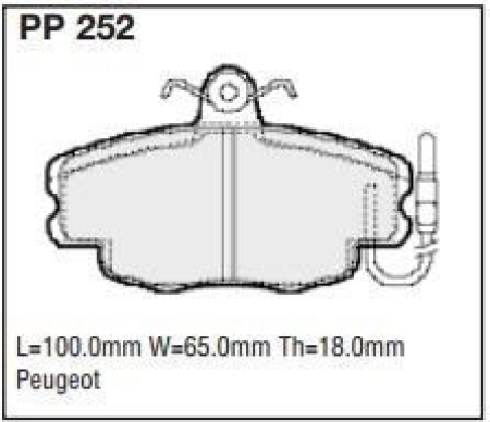 Black Diamond PP252 predator pad brake pad kit PP252