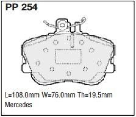 Black Diamond PP254 predator pad brake pad kit PP254