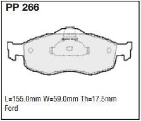 Black Diamond PP266 predator pad brake pad kit PP266