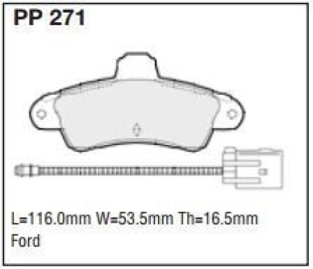 Black Diamond PP271 predator pad brake pad kit PP271