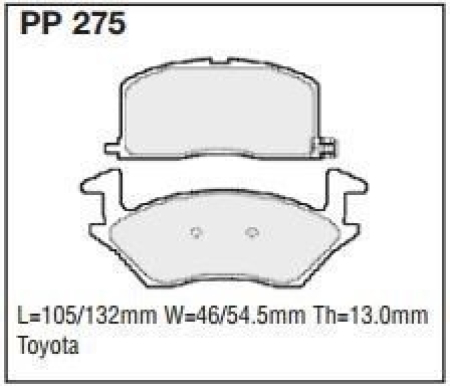 Black Diamond PP275 predator pad brake pad kit PP275