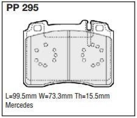Black Diamond PP295 predator pad brake pad kit PP295