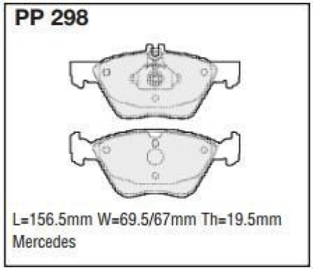 Black Diamond PP298 predator pad brake pad kit PP298