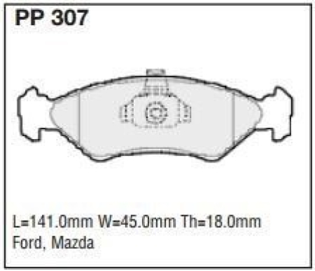 Black Diamond PP307 predator pad brake pad kit PP307