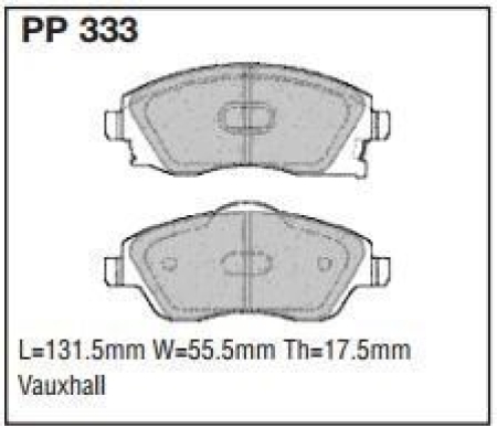 Black Diamond PP333 predator pad brake pad kit PP333