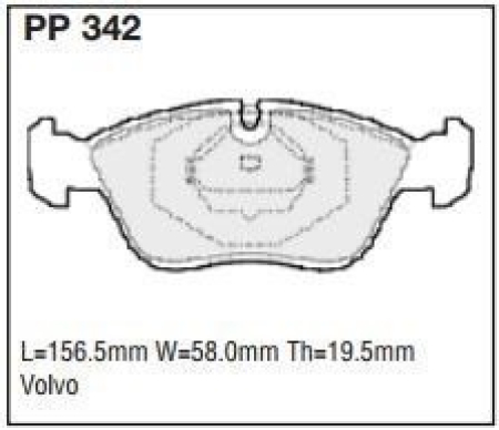 Black Diamond PP342 predator pad brake pad kit PP342