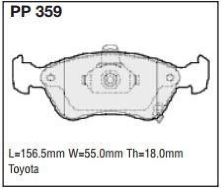 Black Diamond PP359 predator pad brake pad kit PP359