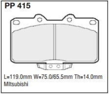 Black Diamond PP415 predator pad brake pad kit PP415