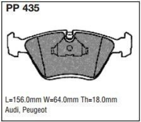 Black Diamond PP435 predator pad brake pad kit PP435
