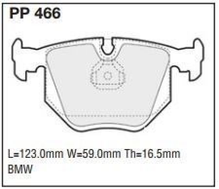 Black Diamond PP466 predator pad brake pad kit PP466
