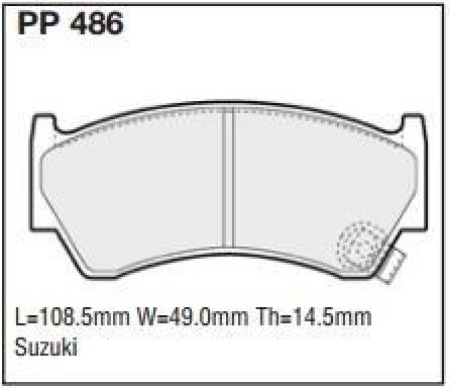 Black Diamond PP486 predator pad brake pad kit PP486