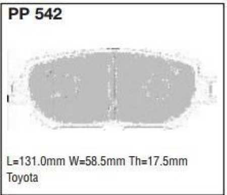 Black Diamond PP542 predator pad brake pad kit PP542