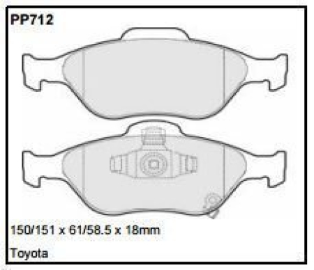 Black Diamond PP712 predator pad brake pad kit PP712