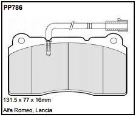 Black Diamond PP786 predator pad brake pad kit PP786