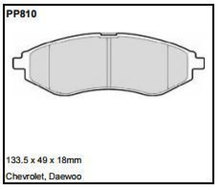 Black Diamond PP810 predator pad brake pad kit PP810
