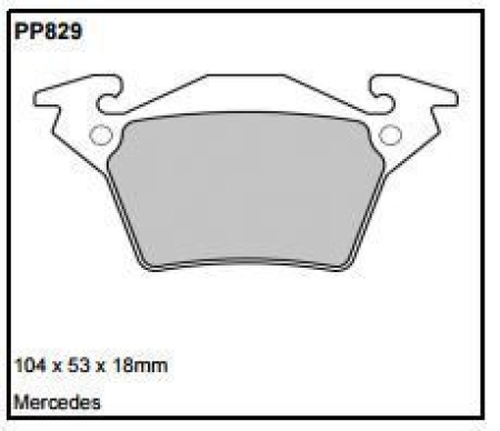 Black Diamond PP829 predator pad brake pad kit PP829