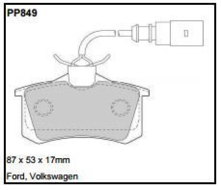 Black Diamond PP849 predator pad brake pad kit PP849