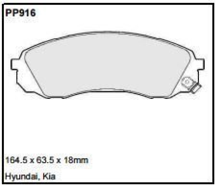 Black Diamond PP916 predator pad brake pad kit PP916