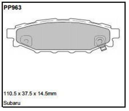 Black Diamond PP963 predator pad brake pad kit PP963