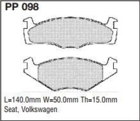 Black Diamond PP098 predator pad brake pad kit PP098