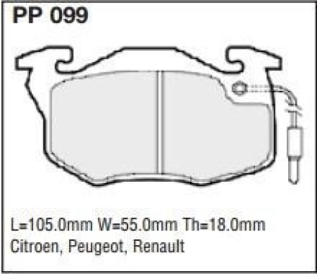 Black Diamond PP099 predator pad brake pad kit PP099