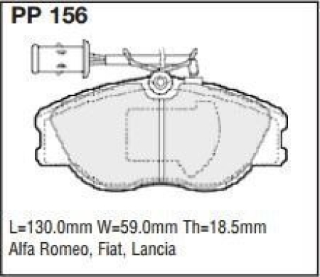Black Diamond PP156 predator pad brake pad kit PP156