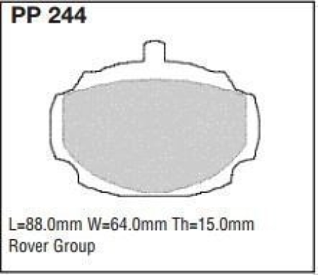 Black Diamond PP244 predator pad brake pad kit PP244