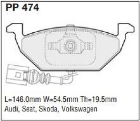 Black Diamond PP474 predator pad brake pad kit PP474