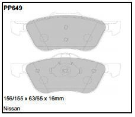 Black Diamond PP649 predator pad brake pad kit PP649