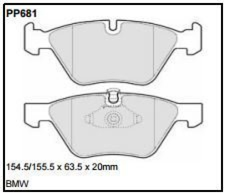 Black Diamond PP681 predator pad brake pad kit PP681