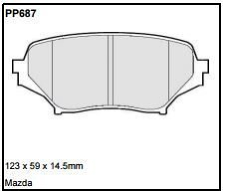 Black Diamond PP687 predator pad brake pad kit PP687