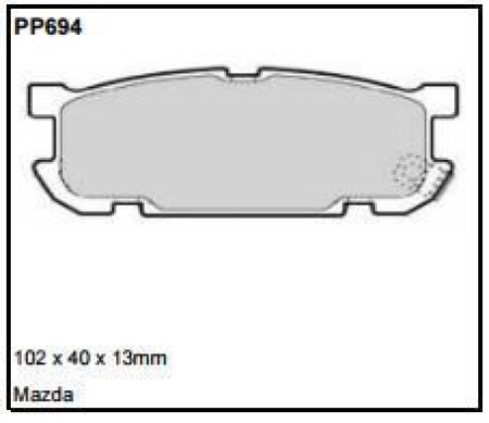 Black Diamond PP694 predator pad brake pad kit PP694