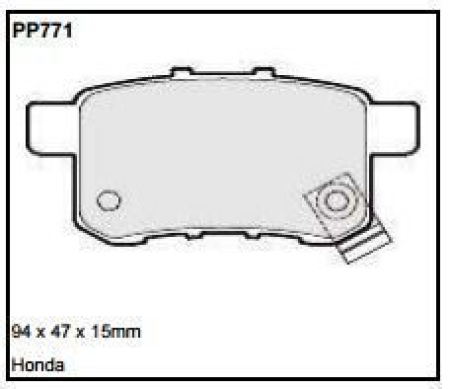 Black Diamond PP771 predator pad brake pad kit PP771