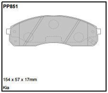 Black Diamond PP851 predator pad brake pad kit PP851